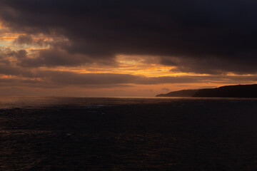 奄美大島の自然。日の出。