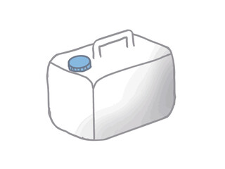 Illustration of a plastic tank container