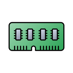 RAM icon. Gradient style.