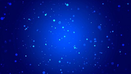 Fototapeta premium Blue Glowing Particle Background, Abstract Design, Blue Light Spots Abstract Background, Particle Effect