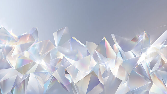 Abstract background with shining crystals