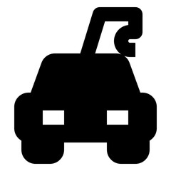 transportation solid icon set
