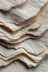 White and Beige Organic Paper Texture Background &ndash; Minimal Natural Surface for Design, Print, or Craft Projects