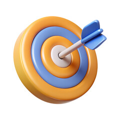 3D Business Target Arrow Icon