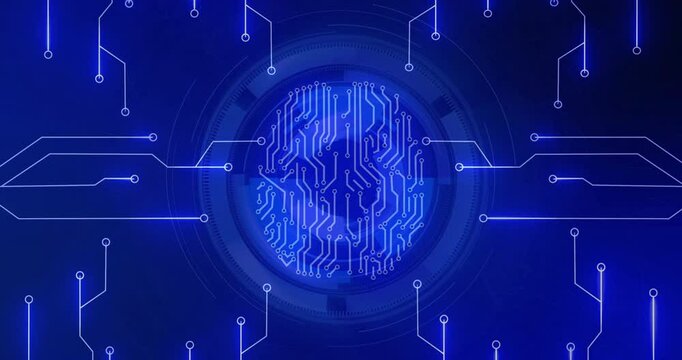 Rotating arc initiating circuit lines converging onto interface reshaping fingerprint for scanning