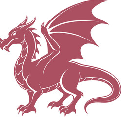 vector illustration of a dragon