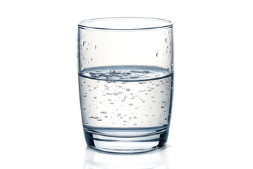 Sparkling Water in Glass, Refreshing Drink, Bubbles