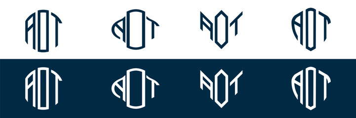 ADT letter logo set design