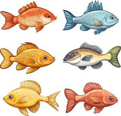 Naklejka premium fish clipart 