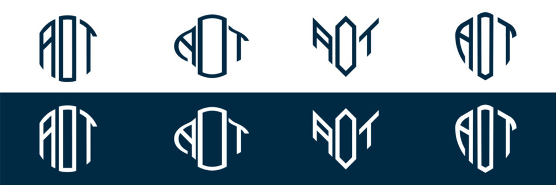 ADT letter logo set design