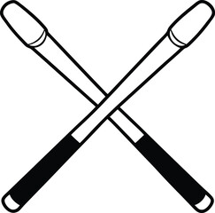 baseball bat and ball