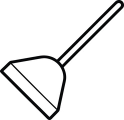 vector illustration of a yellow and white tool