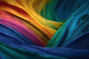 Vibrant Rainbow Clouds or Colorful Smoke Explosion - Dynamic and Abstract Art.