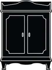 vector illustration of a wardrobe