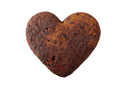 Rusty Heart Stone