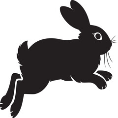 Black silhouette of an open gift box with a bow and hearts floating out on a white background