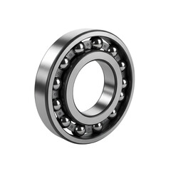 Precision Ball Bearing Industrial Component isolated on transparent bacckground