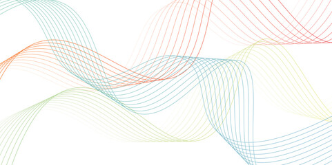 Abstract white gradient background with waves Winter white abstract background design. Modern wavy line pattern guilloche curves in monochrome colors. Abstract art line design.	
