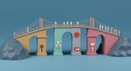 Bridging the Gap: A Visual Metaphor for Connecting People and Ideas Through Collaborative Platforms