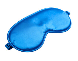Blue sleep mask for comfortable rest and relaxation.