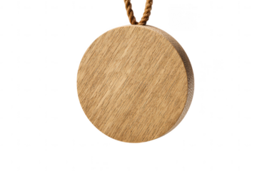 Round Wooden Pendant