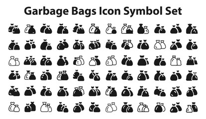 garbage bags icon Symbol Set.svg. creative modern icon set, Professional Symbol download scalable vector file