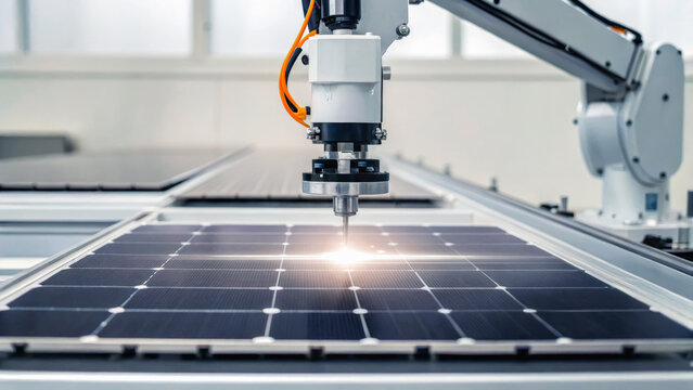 Global supply chain automation sustainability technology solar panel manufacturing