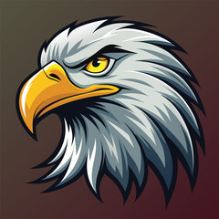 Eagle Head Mascot Vector Art