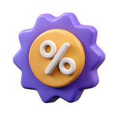 3d discount coupon icon
