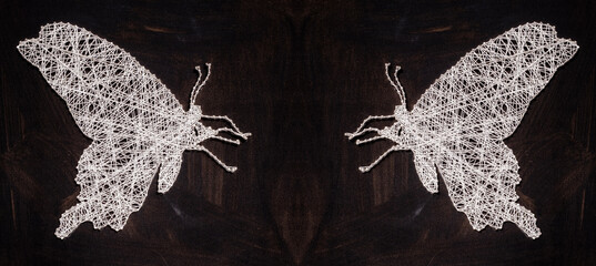 String Butterfly Art Craft Decoration