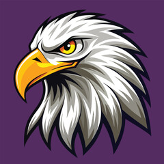 Eagle Head Mascot Vector Art