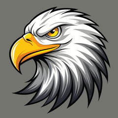 Eagle Head Mascot Vector Art