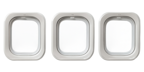 Three Airplane Windows, Modern Design