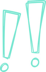 Scribble Doodle Exclamation Mark