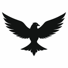 Eagle in Flight Silhouette