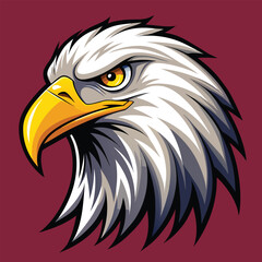 Eagle Head Mascot Vector Art