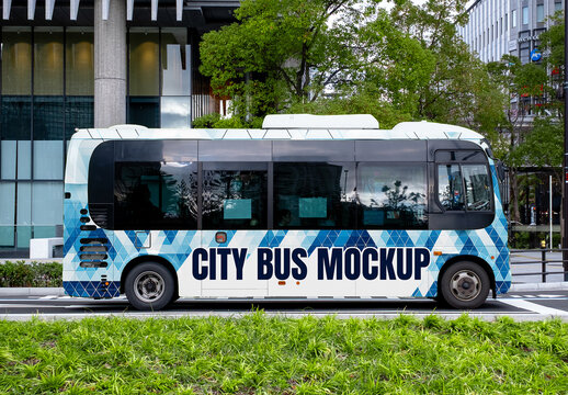 Small City Bus Mockup
