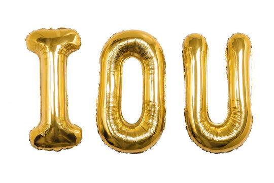 Golden IOU Balloons
