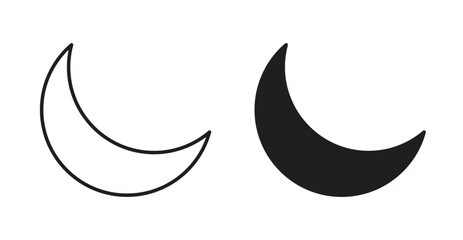 Naklejka premium Moon icon