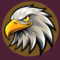 Majestic Eagle Head Mascot - Bird of Prey Illustration