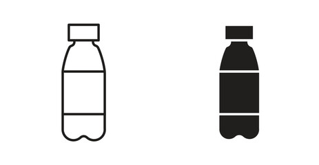 Water bottle icon Logos. Flat Vector Icon Design Template