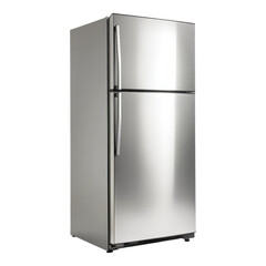 Sleek Stainless Steel Double Door Refrigerator