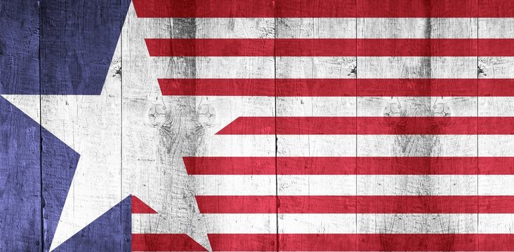 Naklejki Digital composite of American flag