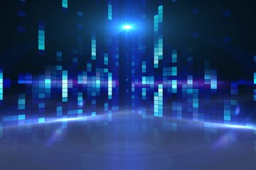 Digitally generated disco light background