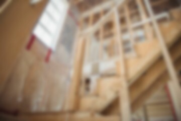 Stairs in construction site background