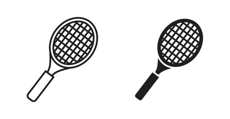 Tennis icon Logos. Flat Vector Icon Design Template