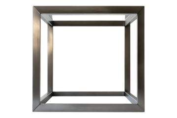 Modern Geometric Metal Cube Structure