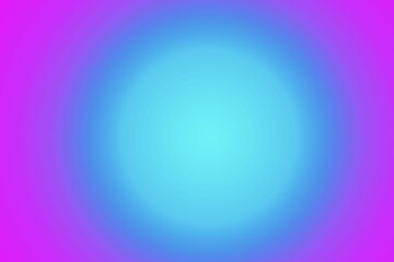 Abstract radial gradient pattern is glowing in flat design with purple blending into cyan center