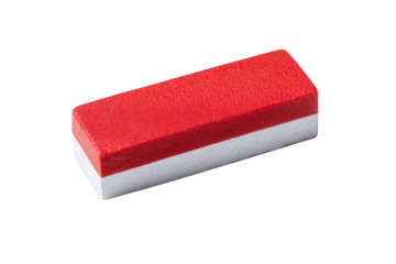 Red and White Eraser