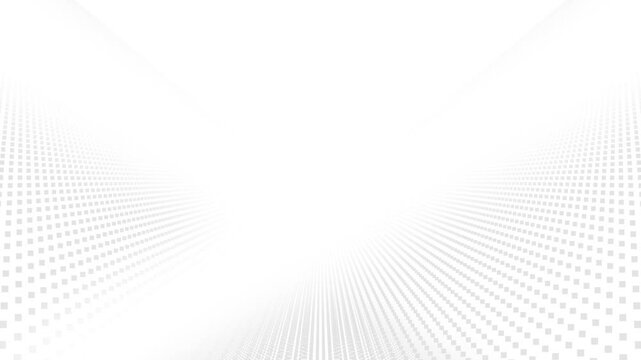 Abstract white polygonal space with dots and lines motion. Data technology and Abstract digital technology background. Glitch interface. Futuristic cyberspace. Virtual space. Concept data, high tech.